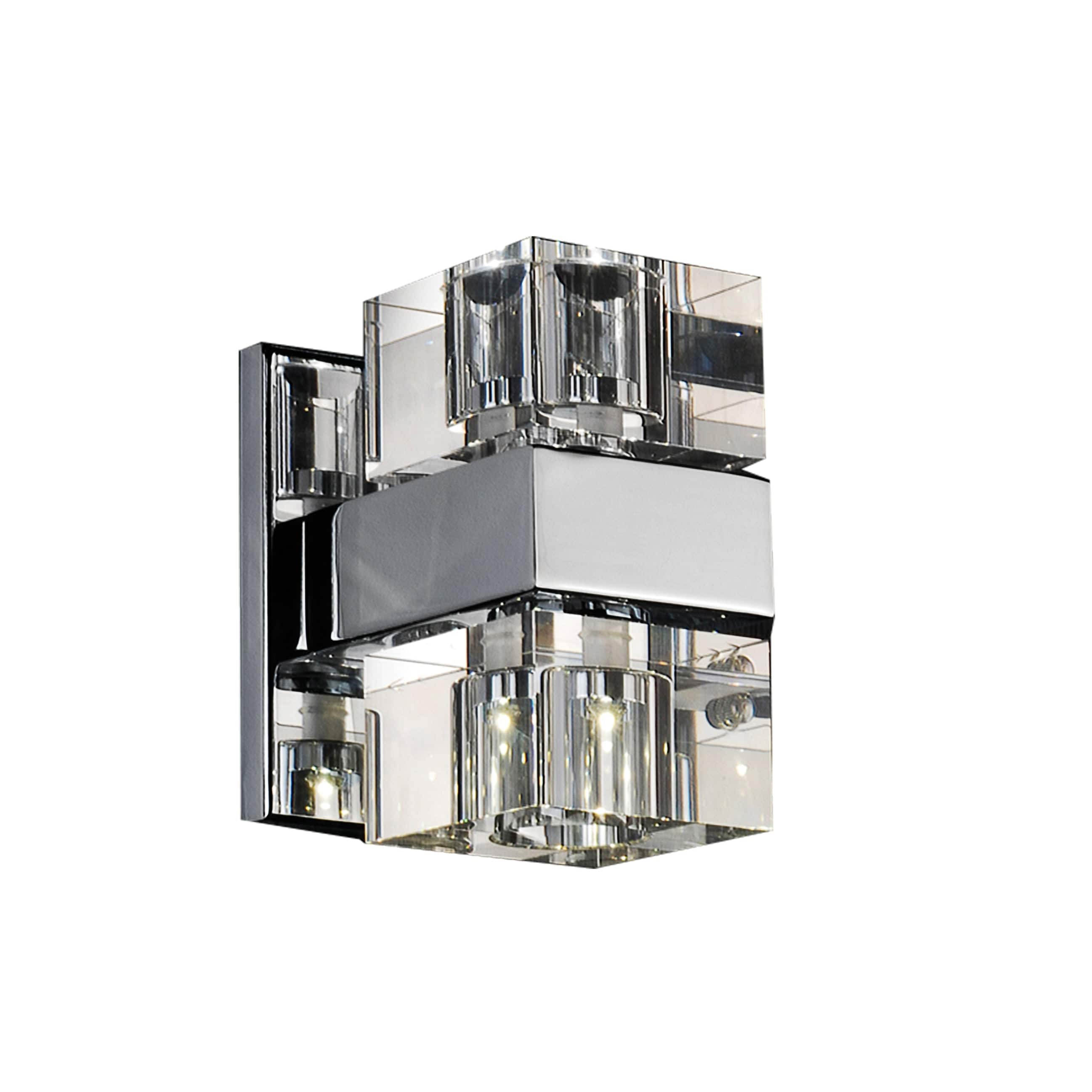 Azzarddo Lampada da parete Box 2 AZ0035 Cromo