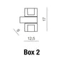 Azzarddo Lampada da parete Box 2 AZ0035 Cromo