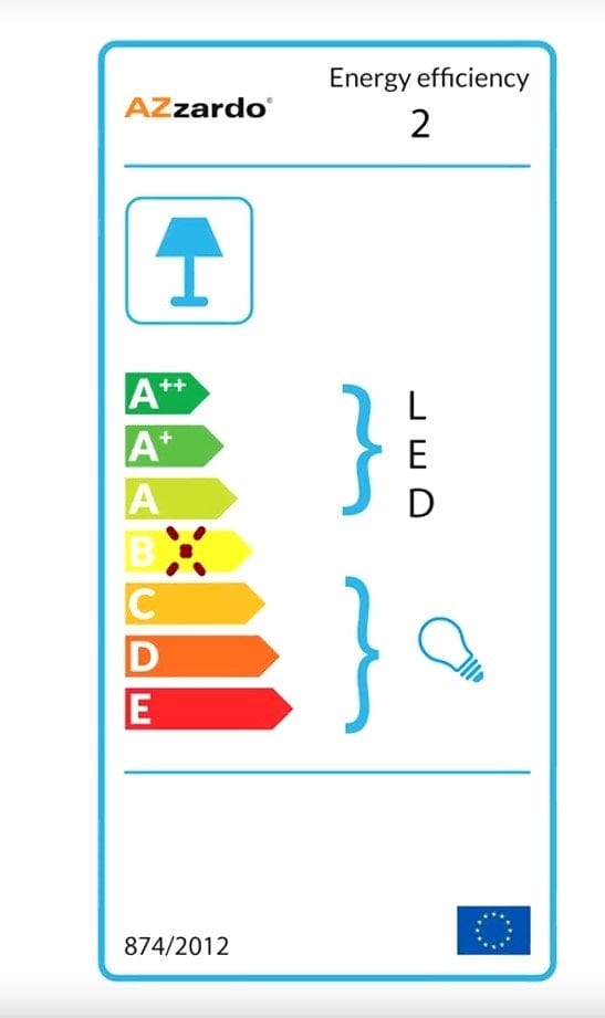 Azzarddo Lampada da parete Box 2 AZ0035 Cromo