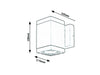 RabaLux Lampada da parete Buffalo Square 7887 Antracite