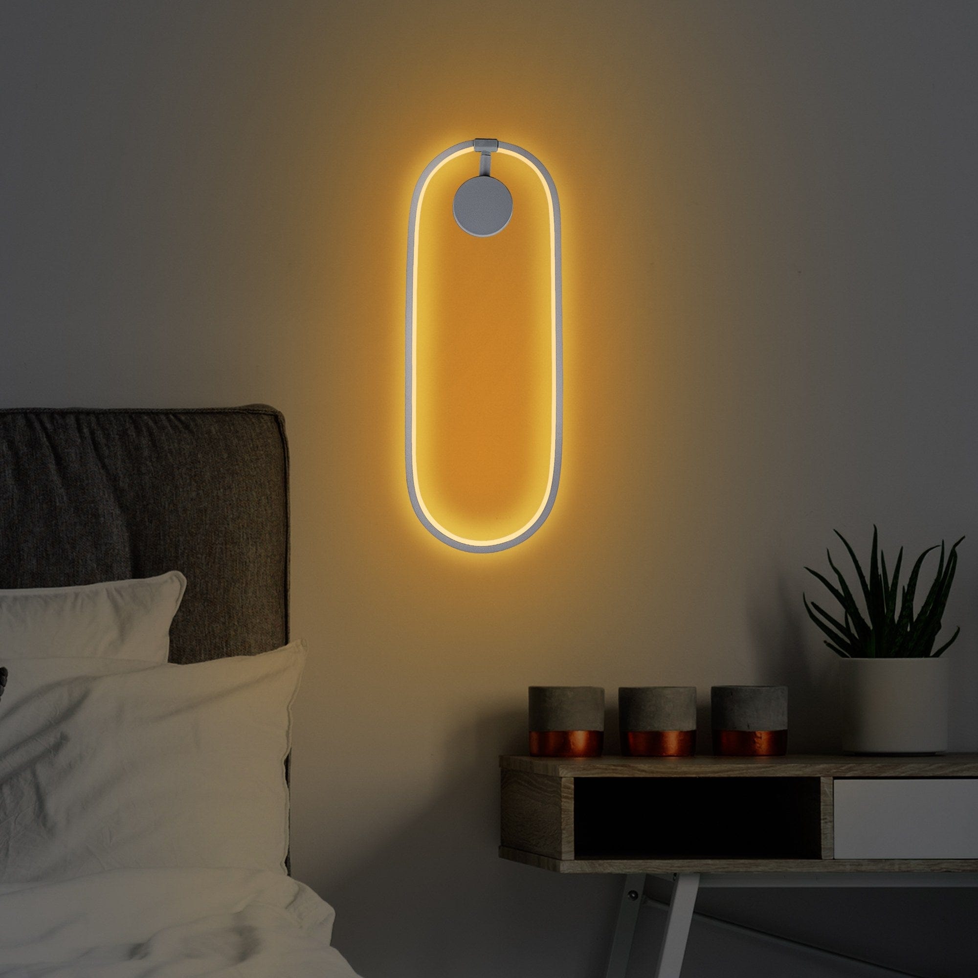 Asir Lampada da parete Can 13558 Grigio