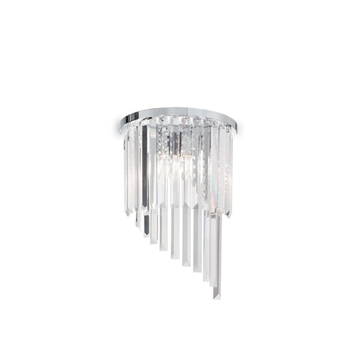 IdealLux Lampada da parete Carlton AP3 Trasparente