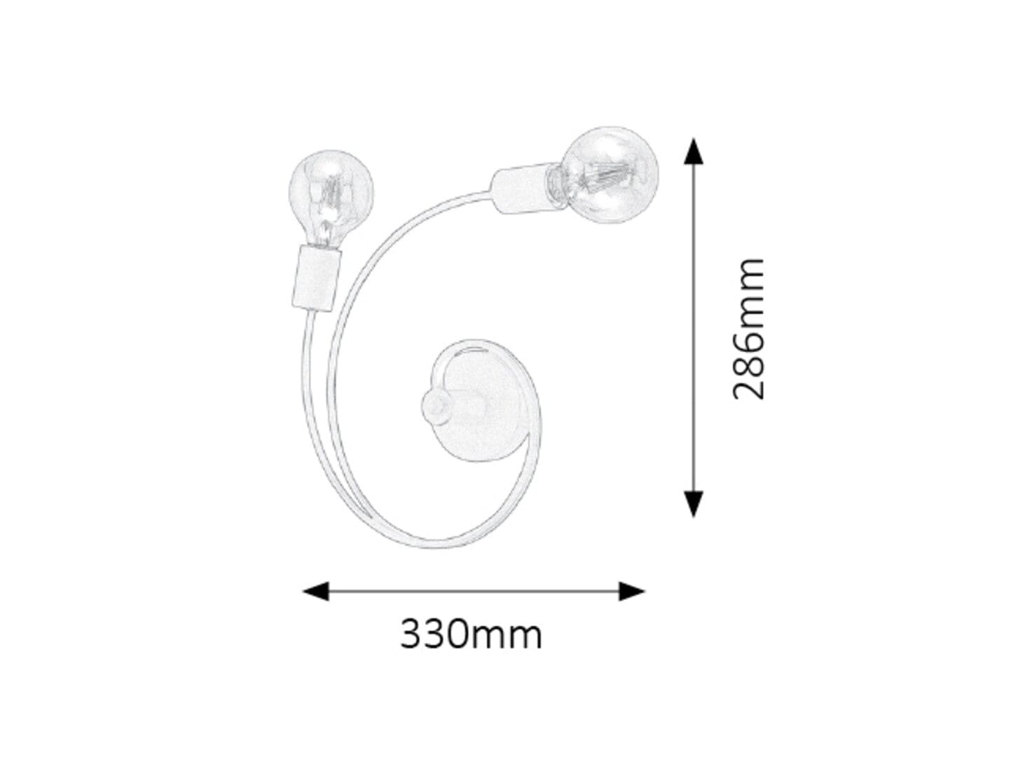 RabaLux Lampada da parete Carly 2094 Nero