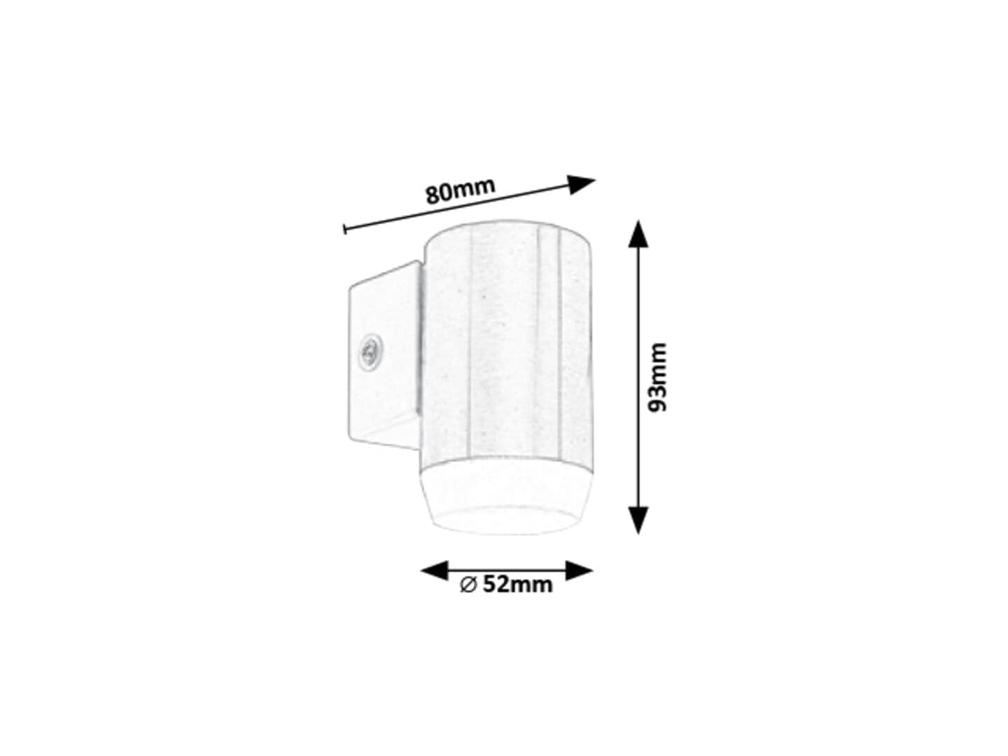 RabaLux Lampada da parete Catania Small 8937 Ottone