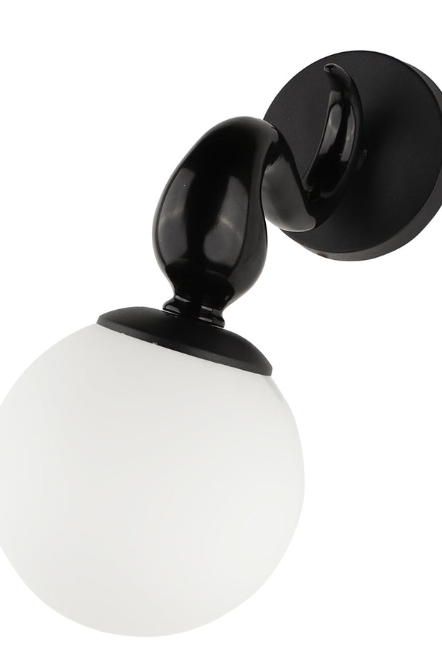 Oyo Lampada da parete Cekya Bianco e Nero