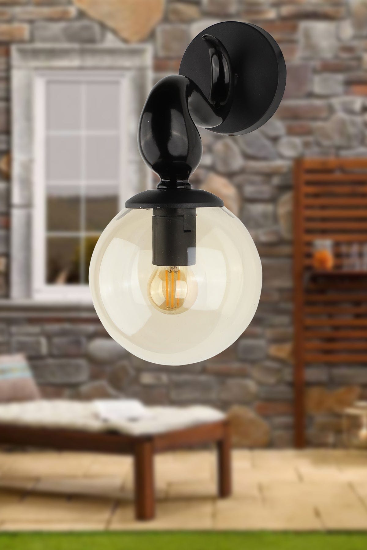 Oyo Lampada da parete Cekya Nero