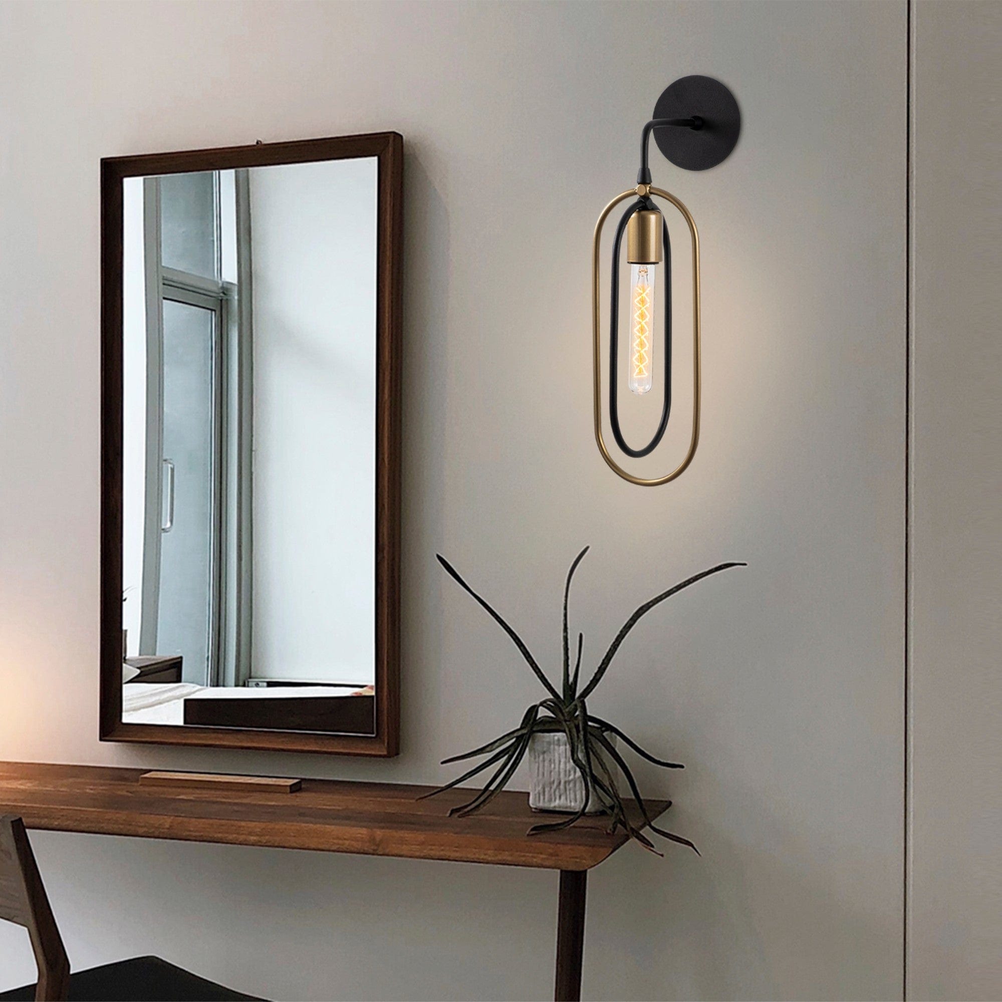 Asir Lampada da parete Cerco 3151 Nero