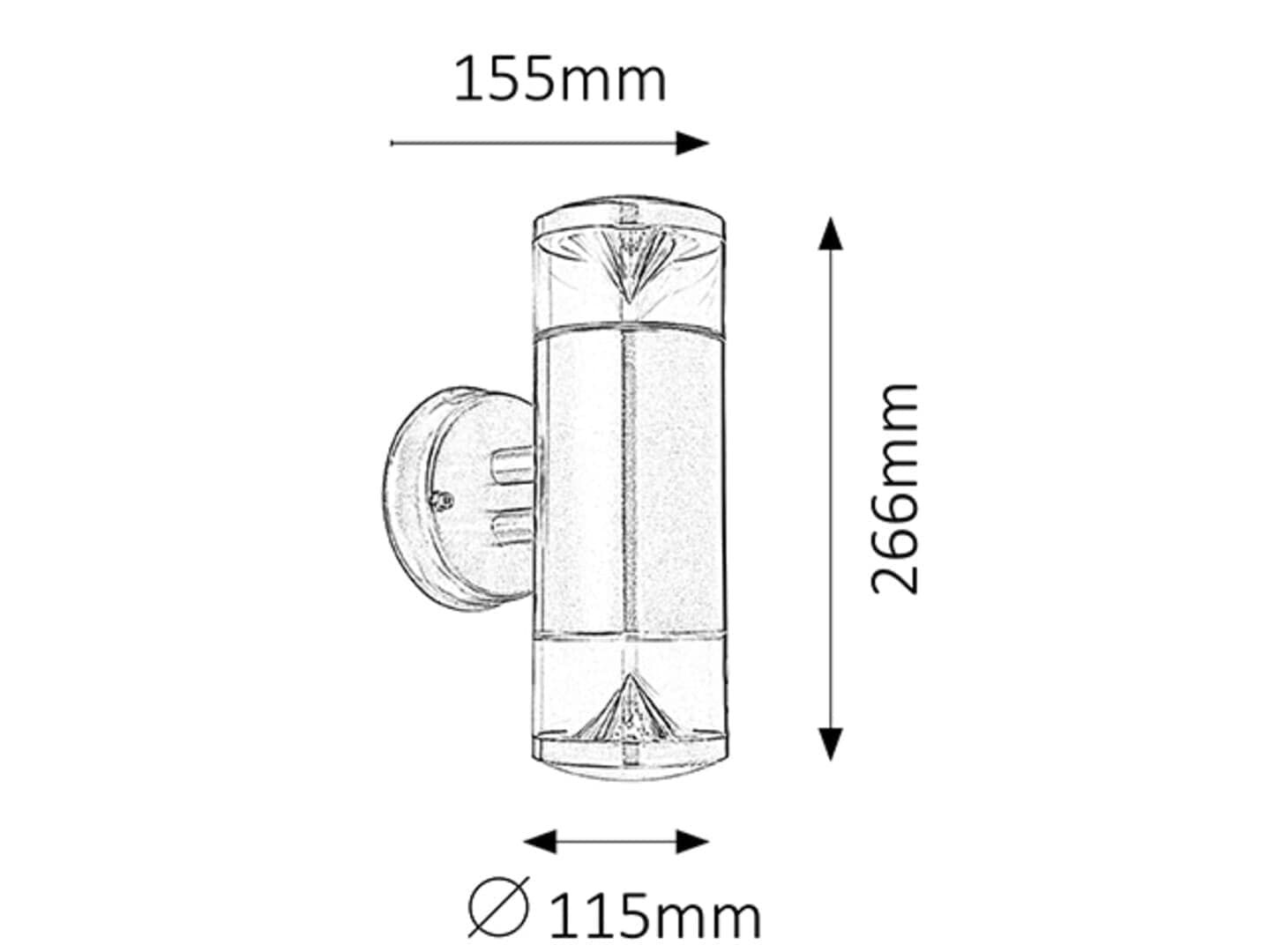 RabaLux Lampada da parete Charlotte Big 8560 Cromo