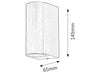RabaLux Lampada da parete Chile Large 8034 Cromo