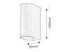 RabaLux Lampada da parete Chile Large 8100 Rame