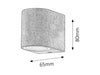 RabaLux Lampada da parete Chile Small 8018 Marrone