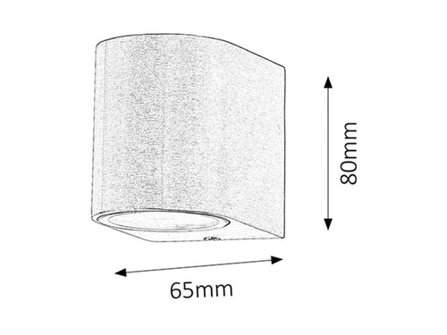 RabaLux Lampada da parete Chile Small 8020 Cromo