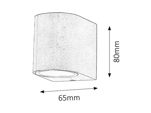 RabaLux Lampada da parete Chile Small 8099 Rame