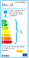 IdealLux Lampada da parete Clip AP2 Small