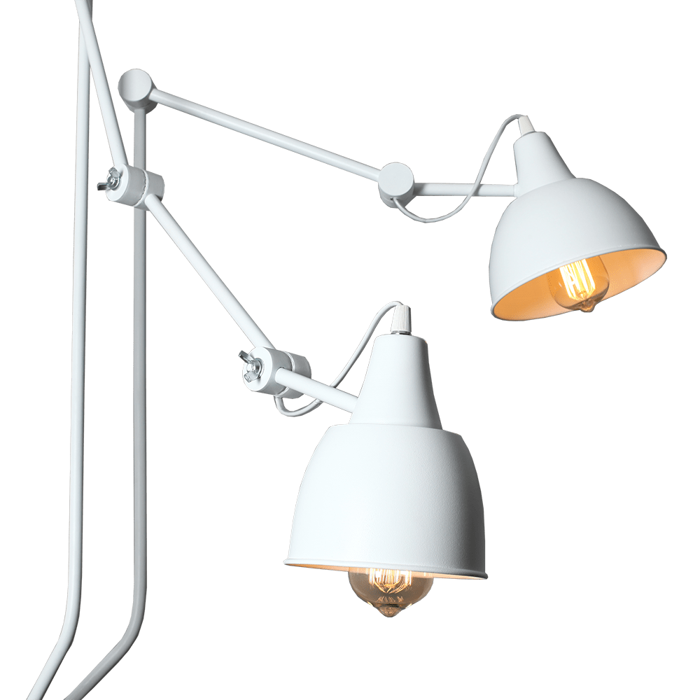 Customform Lampada da parete Coben Wall 2 Bianco