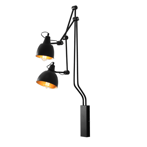 Customform Lampada da parete Coben Wall 2 Nero