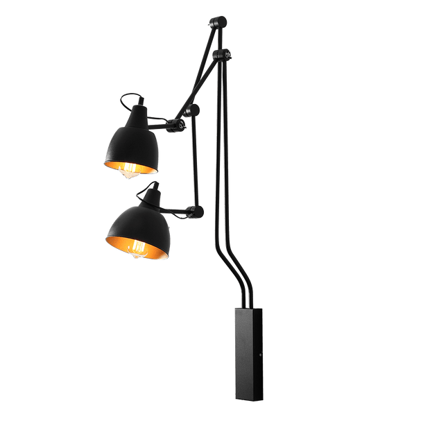 Customform Lampada da parete Coben Wall 2 Nero