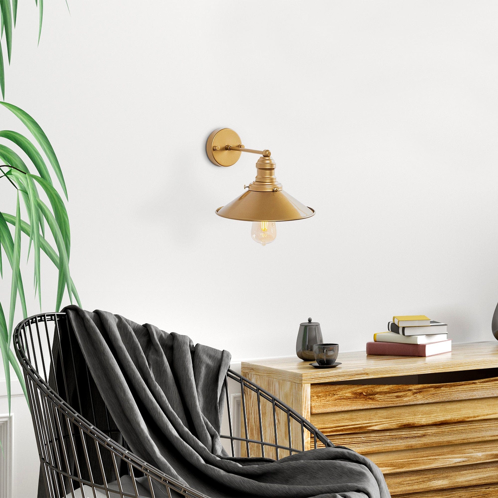 Asir Lampada da parete Conical 12196 Oro