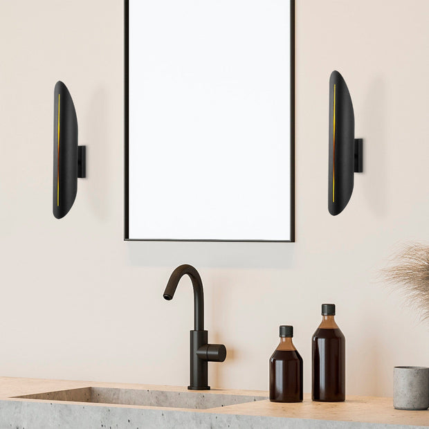 Asir Lampada da parete Cut 11830 Nero