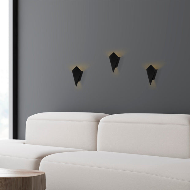 Asir Lampada da parete Cut 11835 Nero