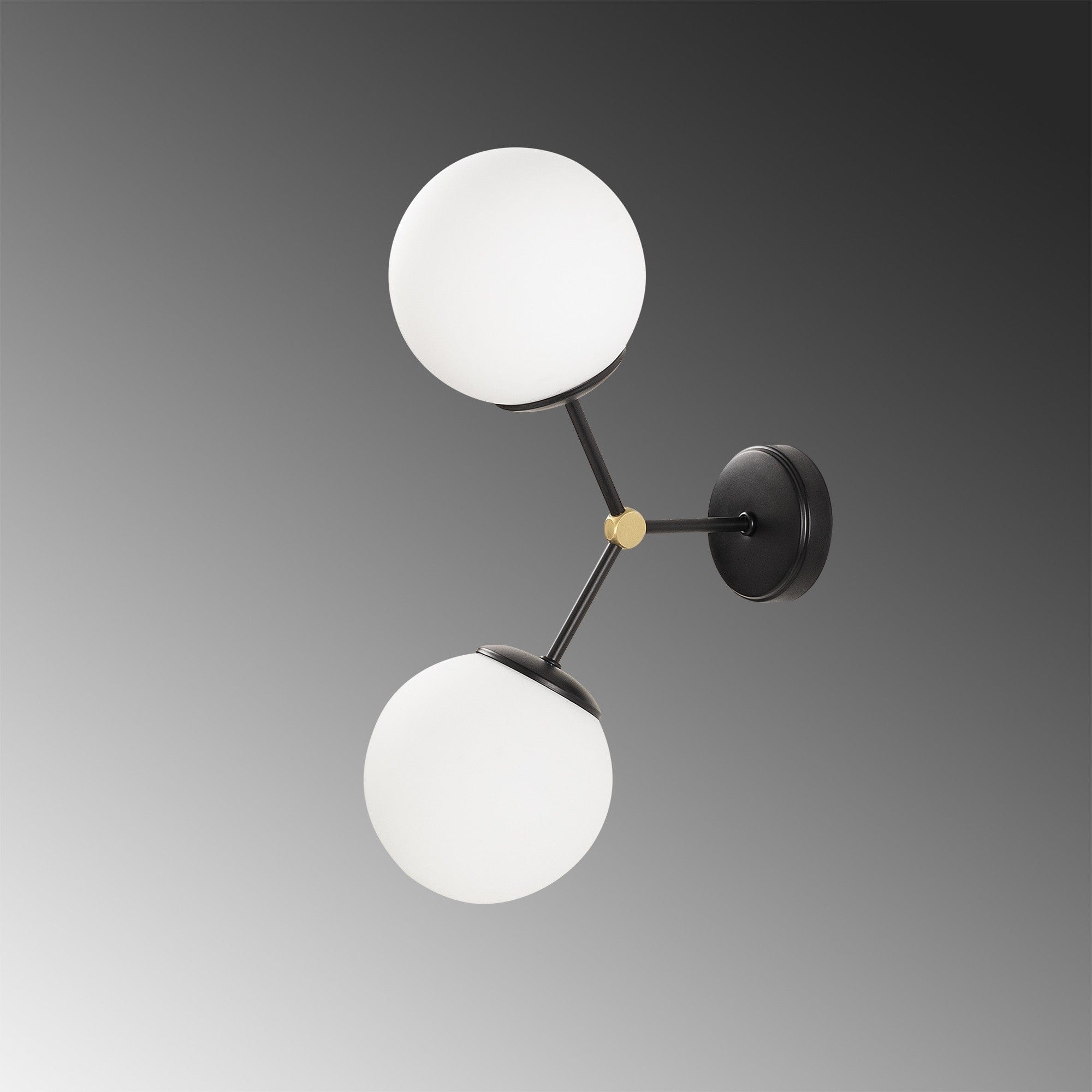 Asir Lampada da parete Damar 6342 Bianco e Nero