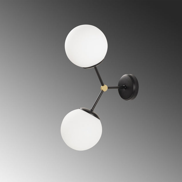 Asir Lampada da parete Damar 6342 Bianco e Nero