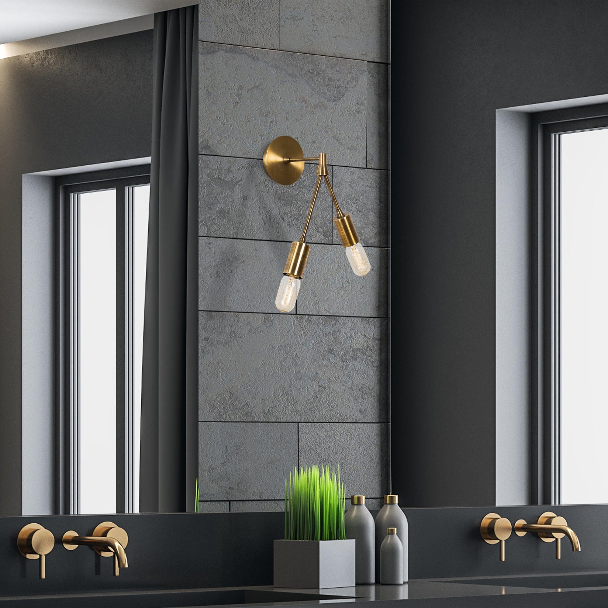 Asir Lampada da parete Dartini MR-661 Ottone