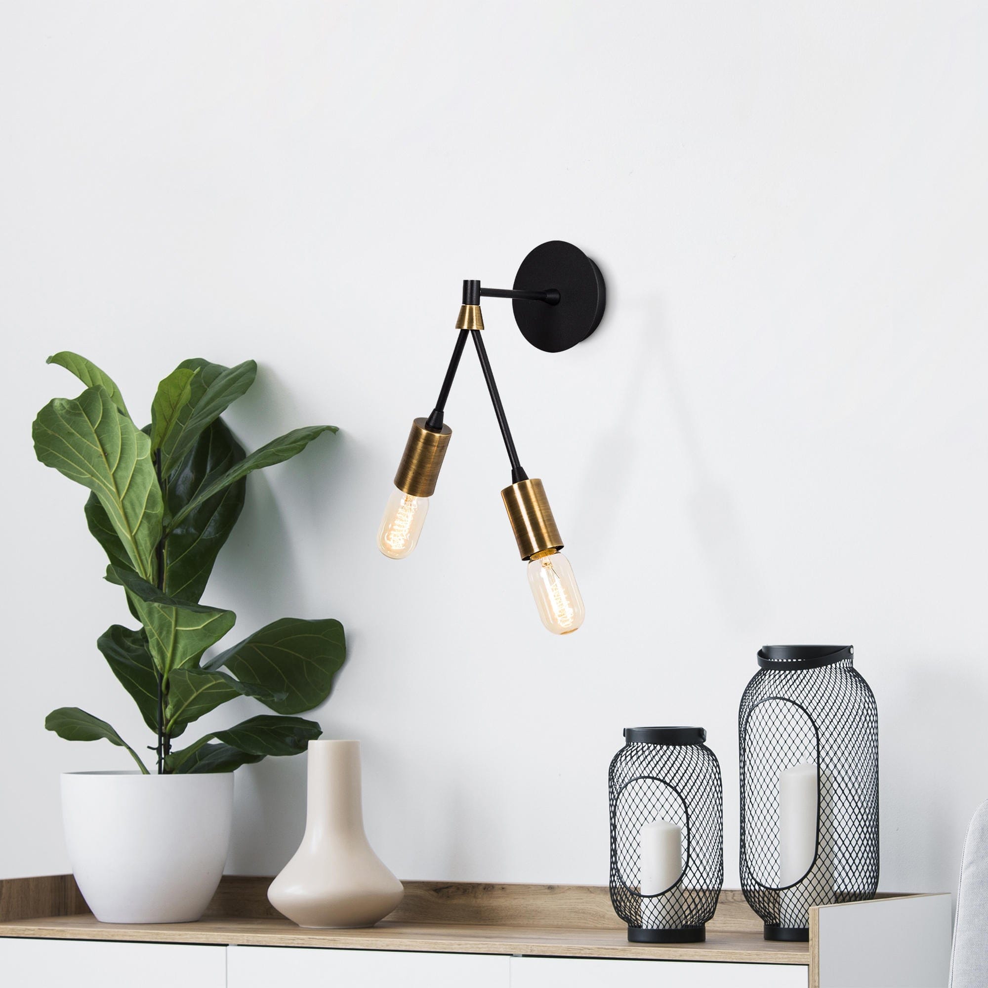 Asir Lampada da parete Dartini MR-662 Nero