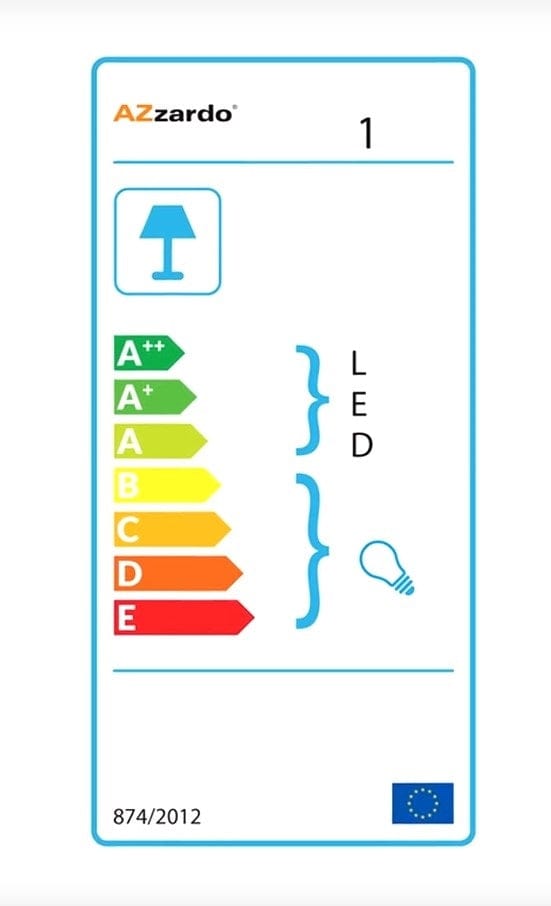 Azzarddo Lampada da parete Diablo AZ0087 Bianco