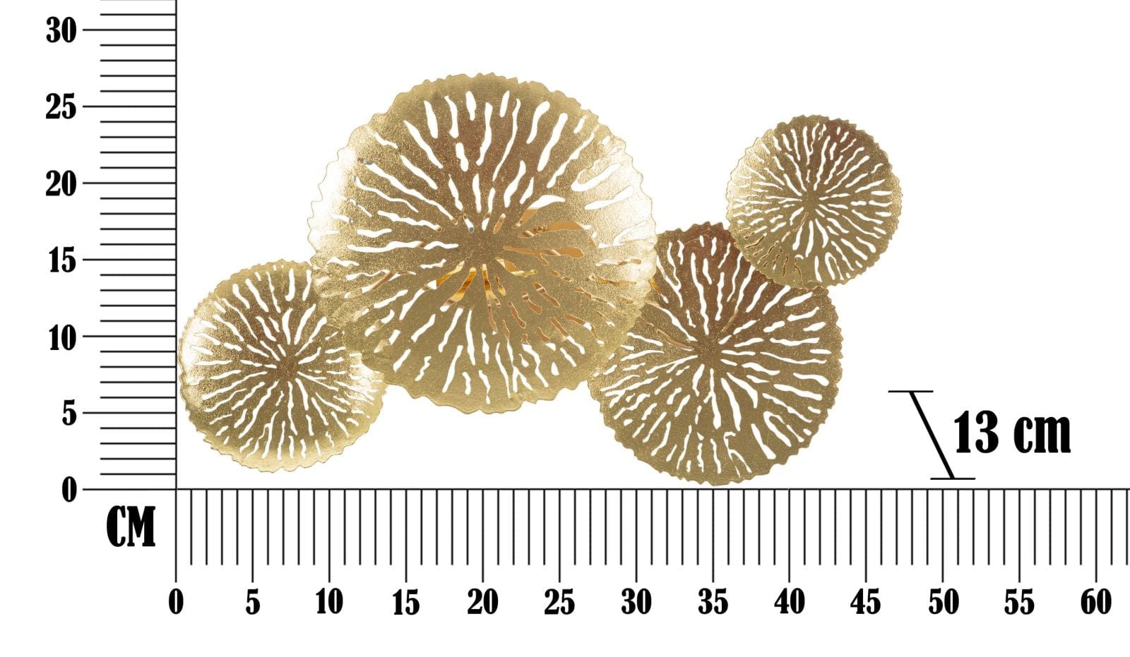 Mauro Ferretti Lampada da parete Dishi Plus Oro