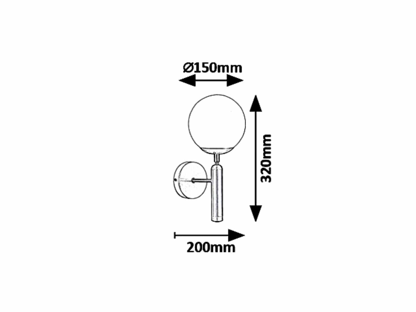 RabaLux Lampada da parete Divina 5351 Oro