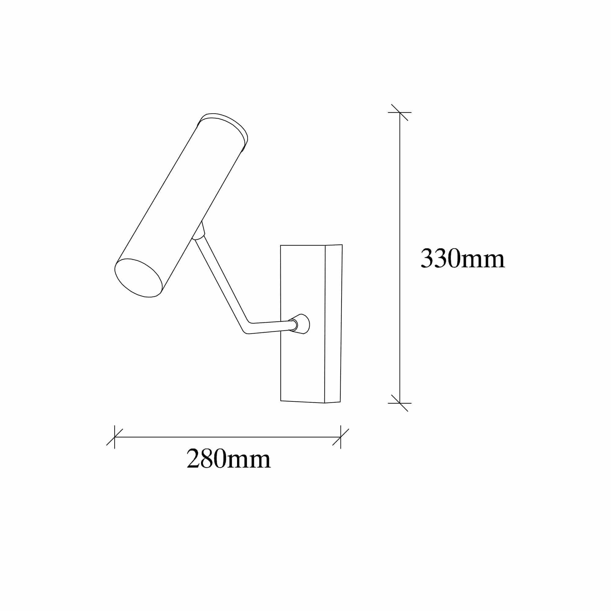 Asir Lampada da parete Dolma 3061 Nero