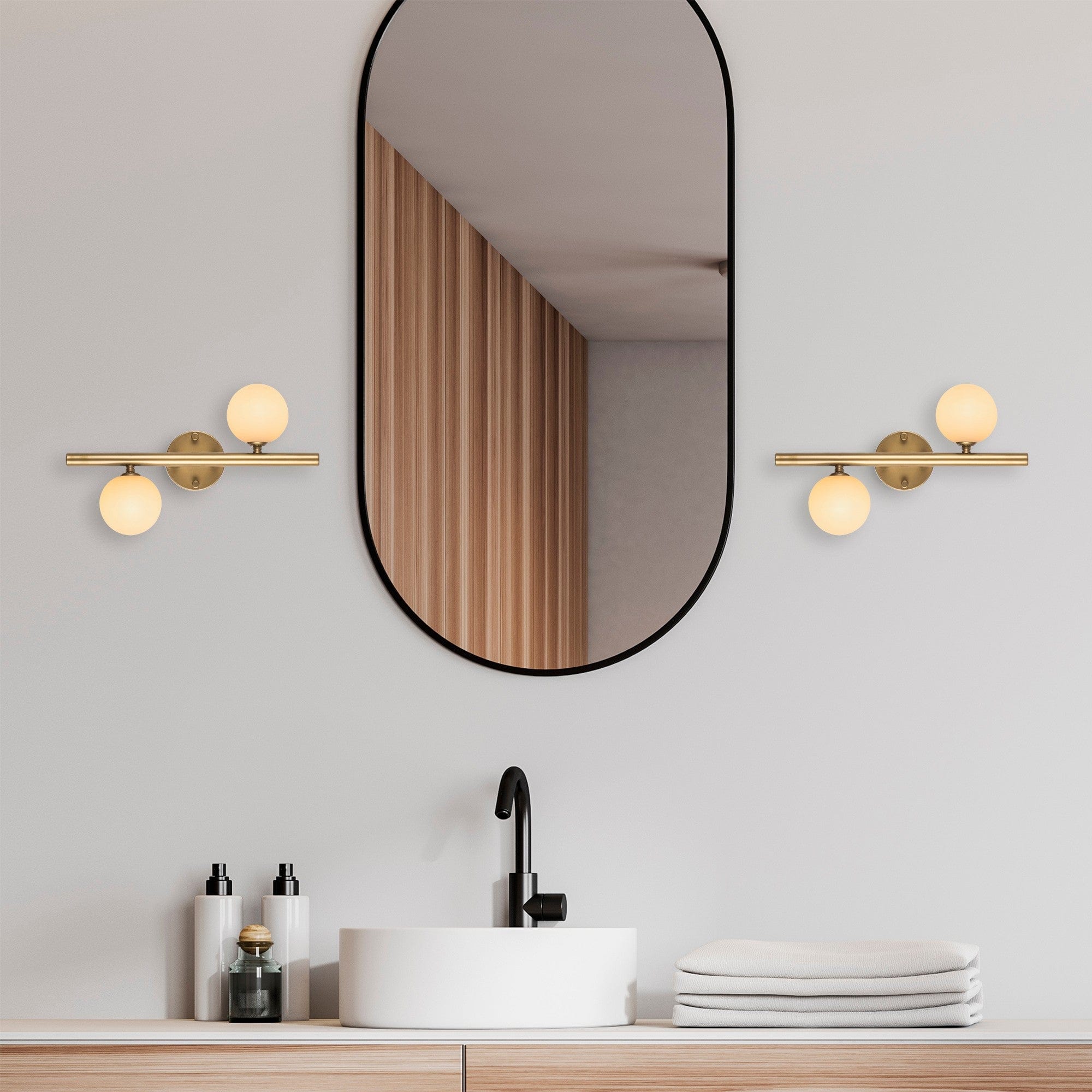 Asir Lampada da parete Domino 11037 Oro