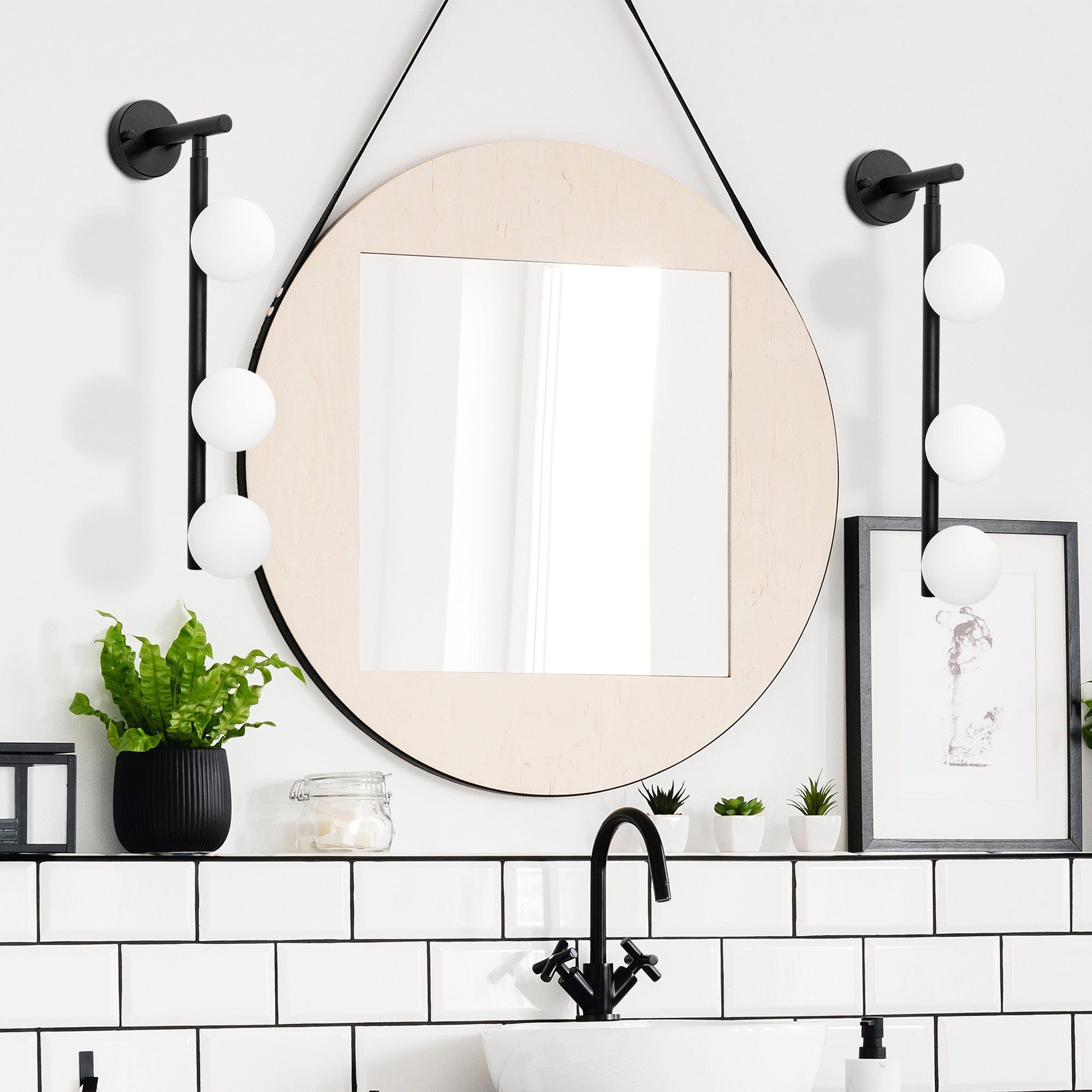 Asir Lampada da parete Domino 11040 Bianco