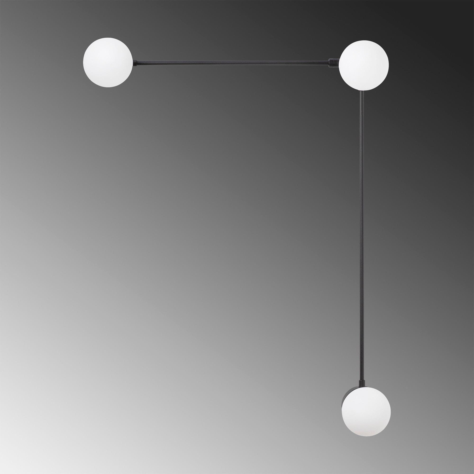 Asir Lampada da parete Domino 11048 Nero