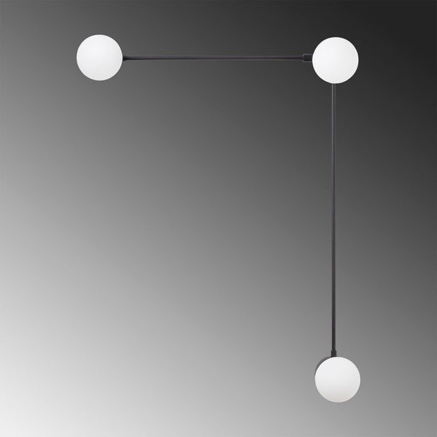 Asir Lampada da parete Domino 11048 Nero