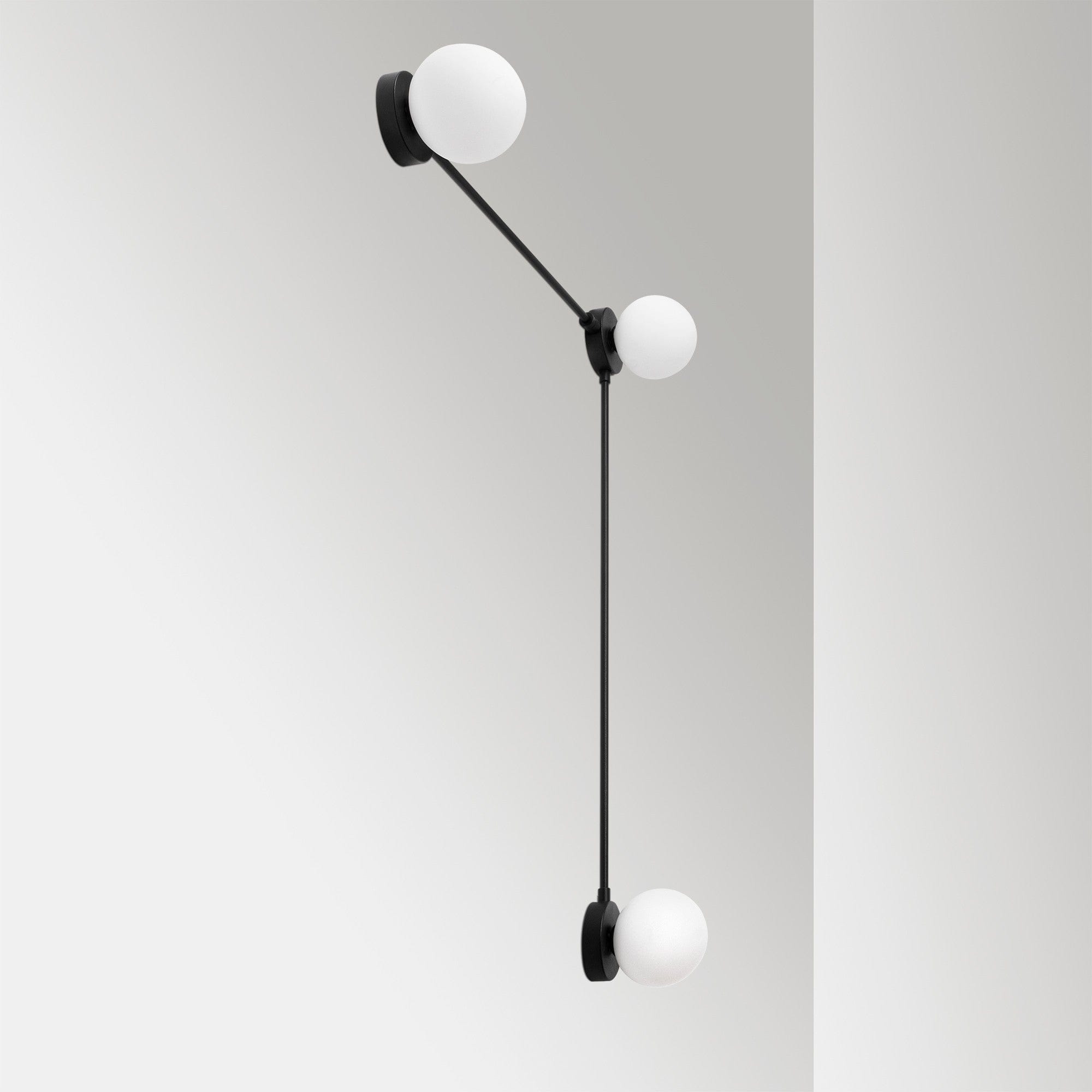 Asir Lampada da parete Domino 11048 Nero