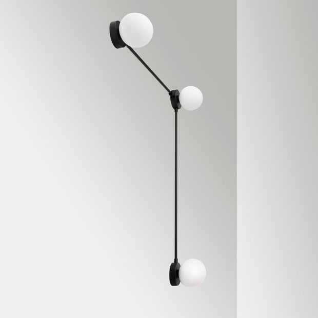 Asir Lampada da parete Domino 11048 Nero