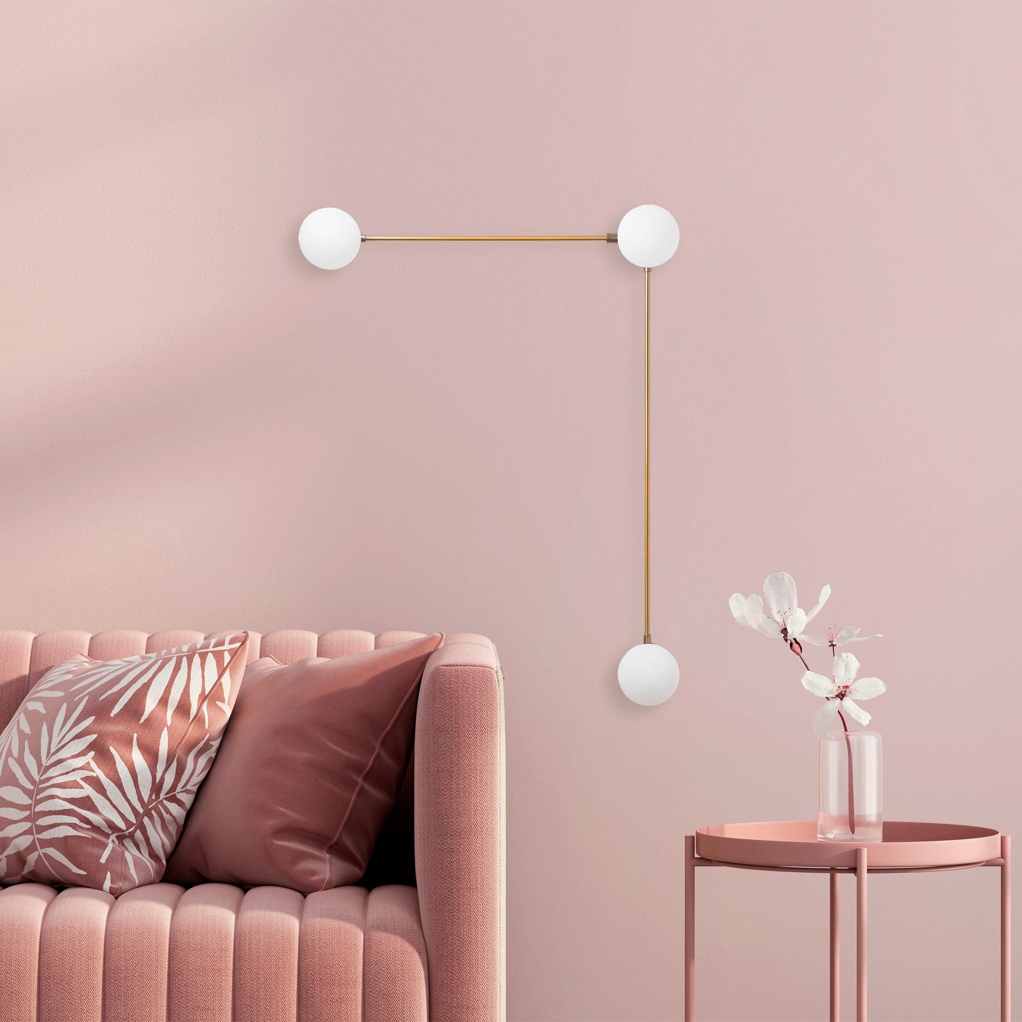 Asir Lampada da parete Domino 11049 Ottone