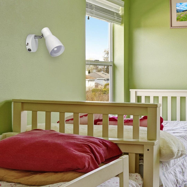 RabaLux Lampada da parete Ebony 6025 Bianco