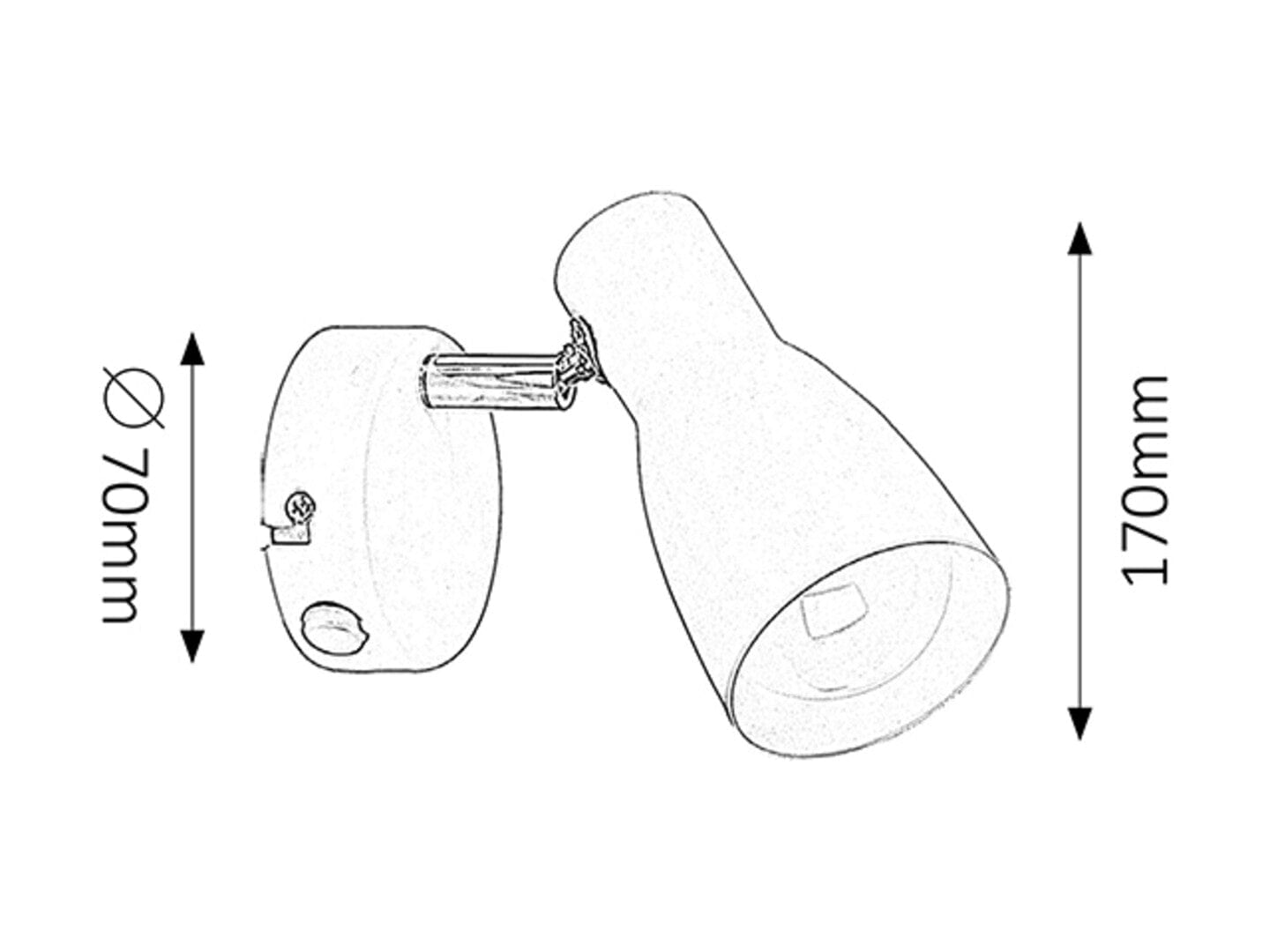 RabaLux Lampada da parete Ebony 6025 Bianco