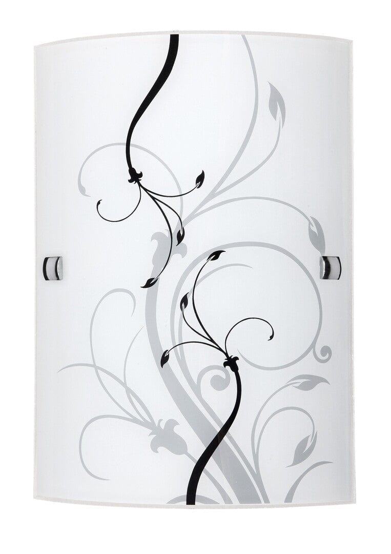 RabaLux Lampada da parete Elina 3691 Bianco e Nero