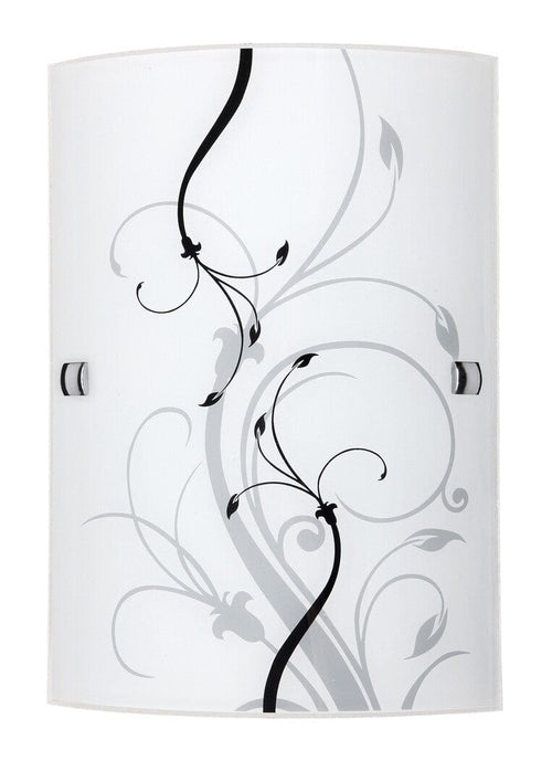 RabaLux Lampada da parete Elina 3691 Bianco e Nero