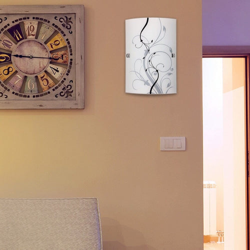 RabaLux Lampada da parete Elina 3691 Bianco e Nero