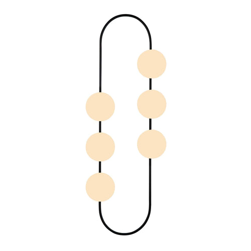 Oyo Lampada da parete Elips Bianco e Nero