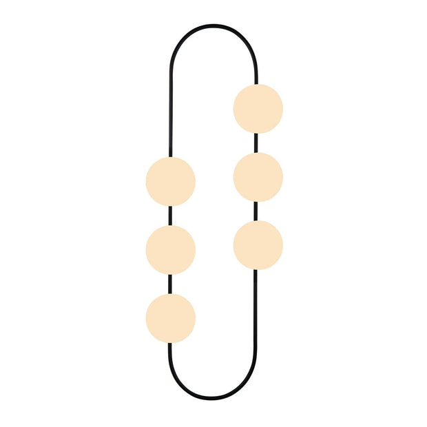 Oyo Lampada da parete Elips Bianco e Nero