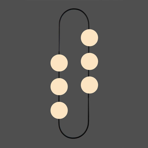 Oyo Lampada da parete Elips Bianco e Nero