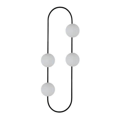 Oyo Lampada da parete Elips Bianco e Nero