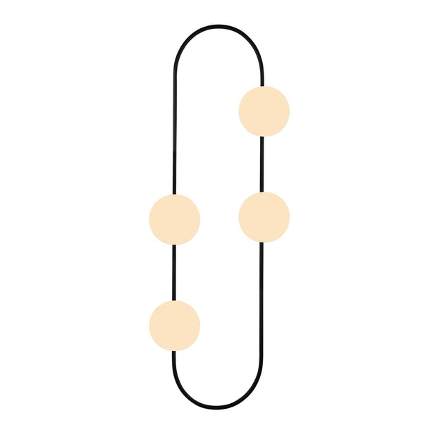 Oyo Lampada da parete Elips Bianco e Nero
