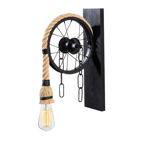 Asir Lampada da parete Erebos 123-A Nero